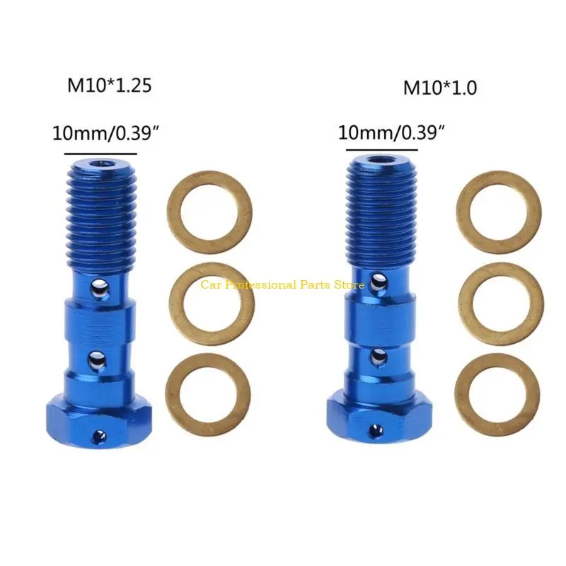 R53D Aluminum Alloy Brake Cylinder Oil Hose Screw Universal Tube Tubing Screws Bolts for Motorcycle M10x1.25/M10x1.0