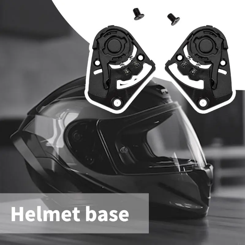 R53D 1 Pair Face Shield Windshield Visors Base with Screw Motorcycle Helmets Visors Base Plate for Shaft 540 Replacement Part