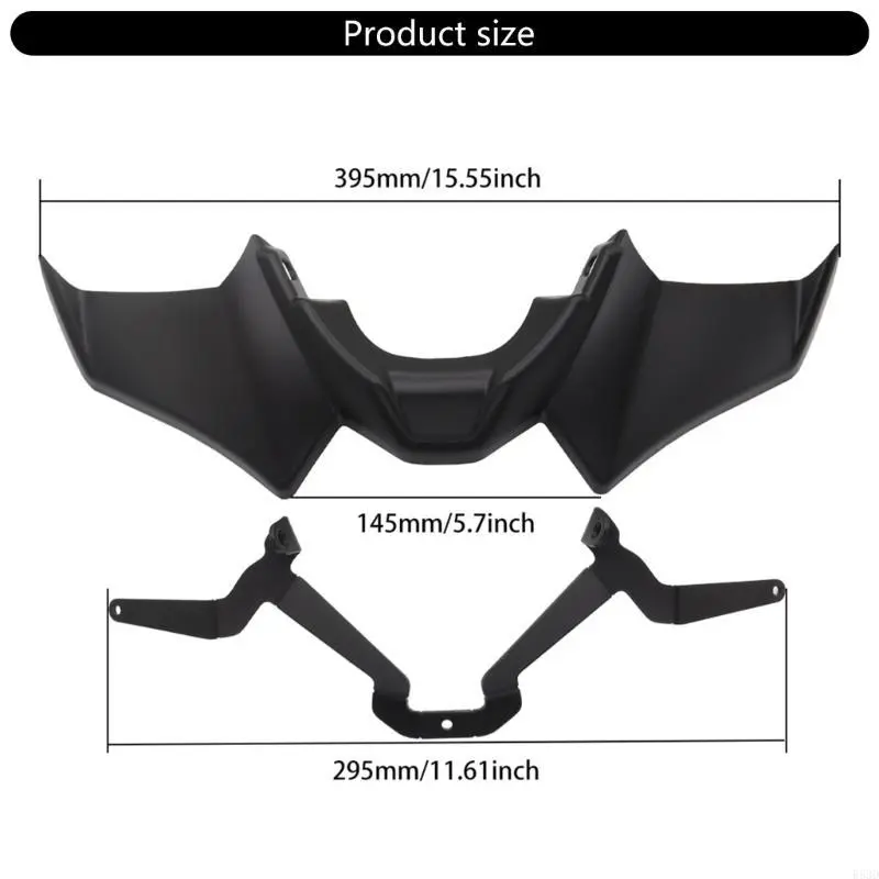 R53D Motorcycle Front Spoilers Aerodynamic Wing Deflector Fairing for MT-07 Replacement Fairing Motorbike Accessories