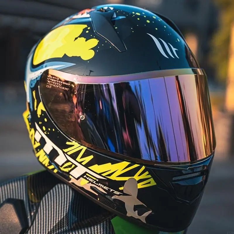 R53D Full Face Helmet Visor Anti-scratch Wind Shield Helmet Visor for MT-V-14 Serial