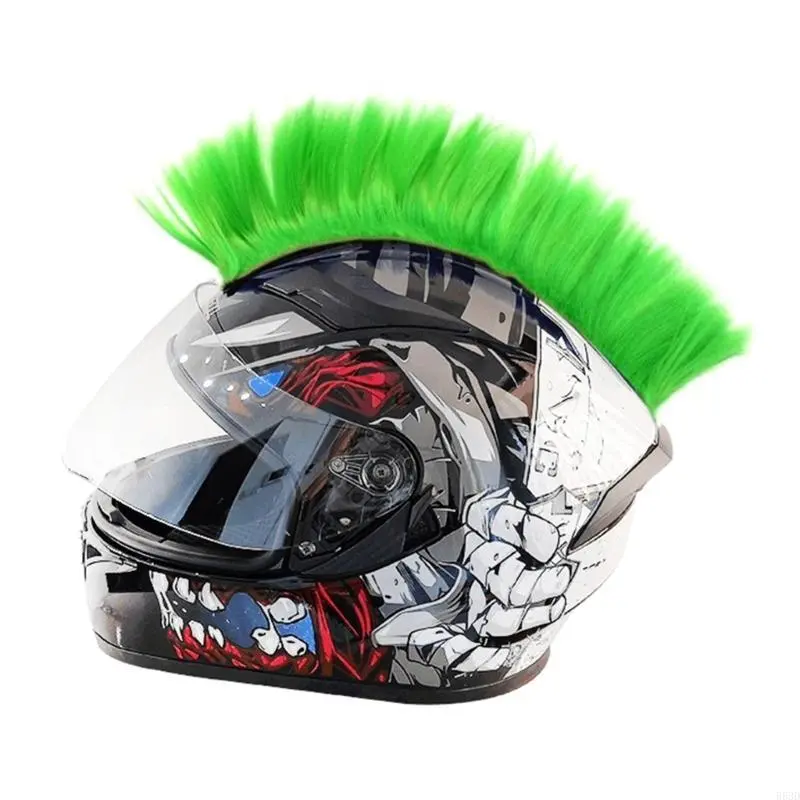R53D Motorcycle Helmets Hair Motorbike Electric Bike Helmet Accessories Hair Patches Hairpiece Multiple Colors