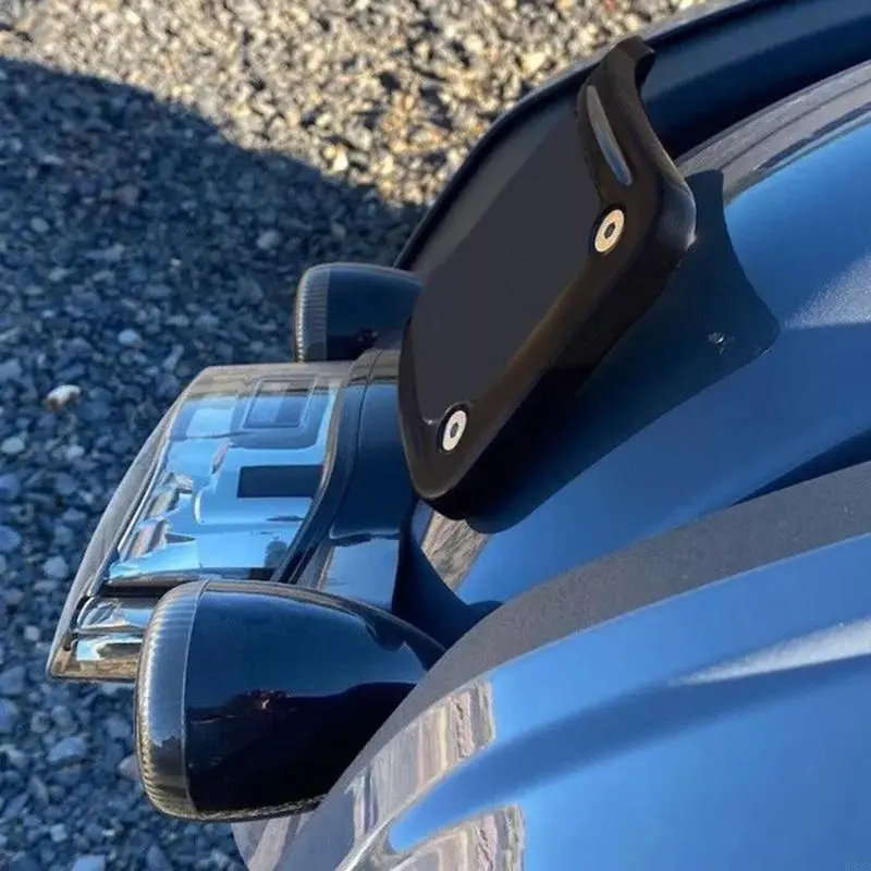 R53D Universal Arched License Plate Bracket Rack for Motorcycle Applications