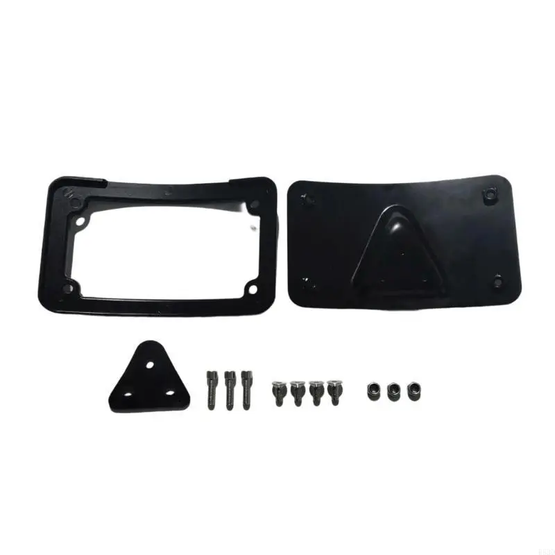 R53D Universal Arched License Plate Bracket Rack for Motorcycle Applications