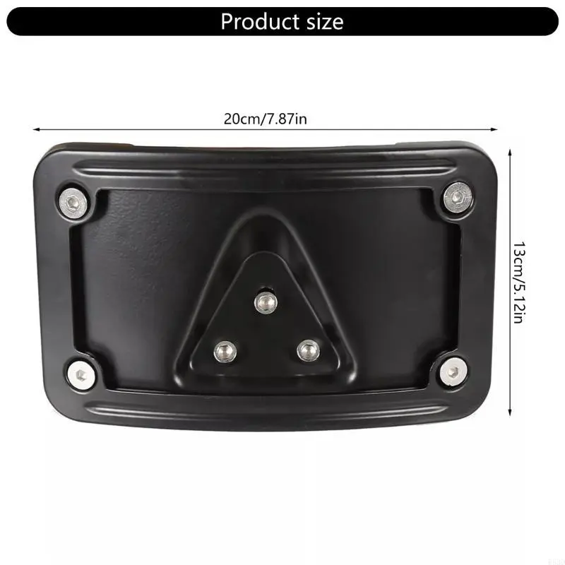 R53D Universal Arched License Plate Bracket Rack for Motorcycle Applications