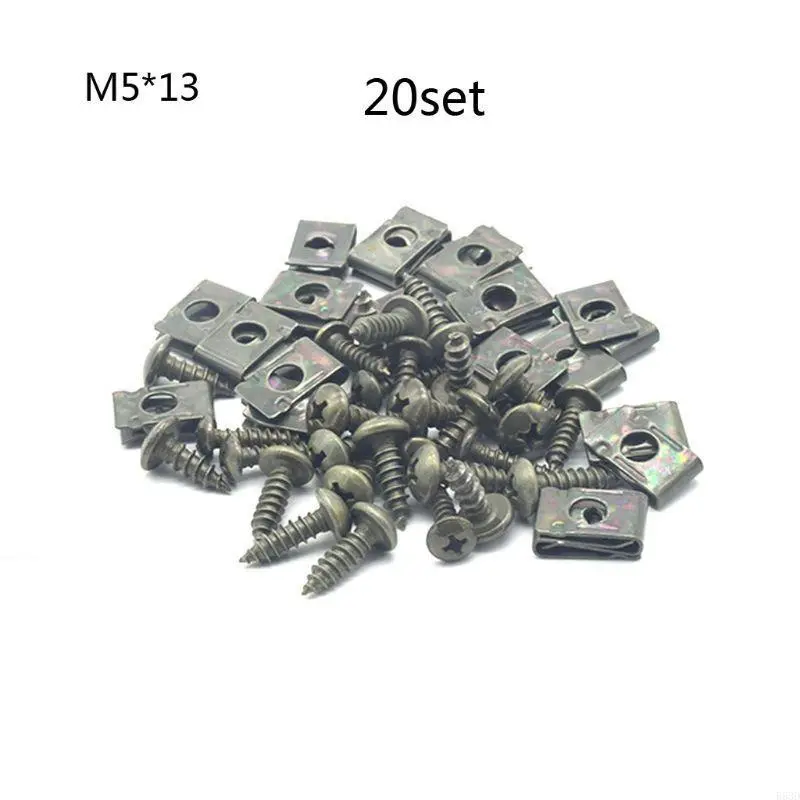 R53D Universal Engine Cover Wheel Screw Fastener Clips for E-bike Moped Scooter ATV