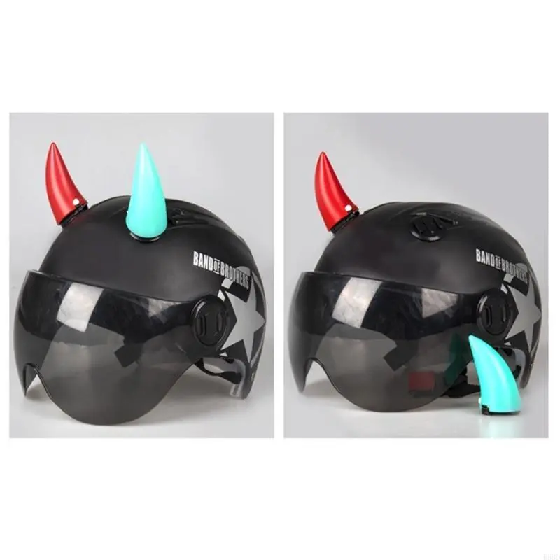 R53D Helmet Devil Horn Motorcycle Electric Bike Car Styling Decoration Helmet Sticker