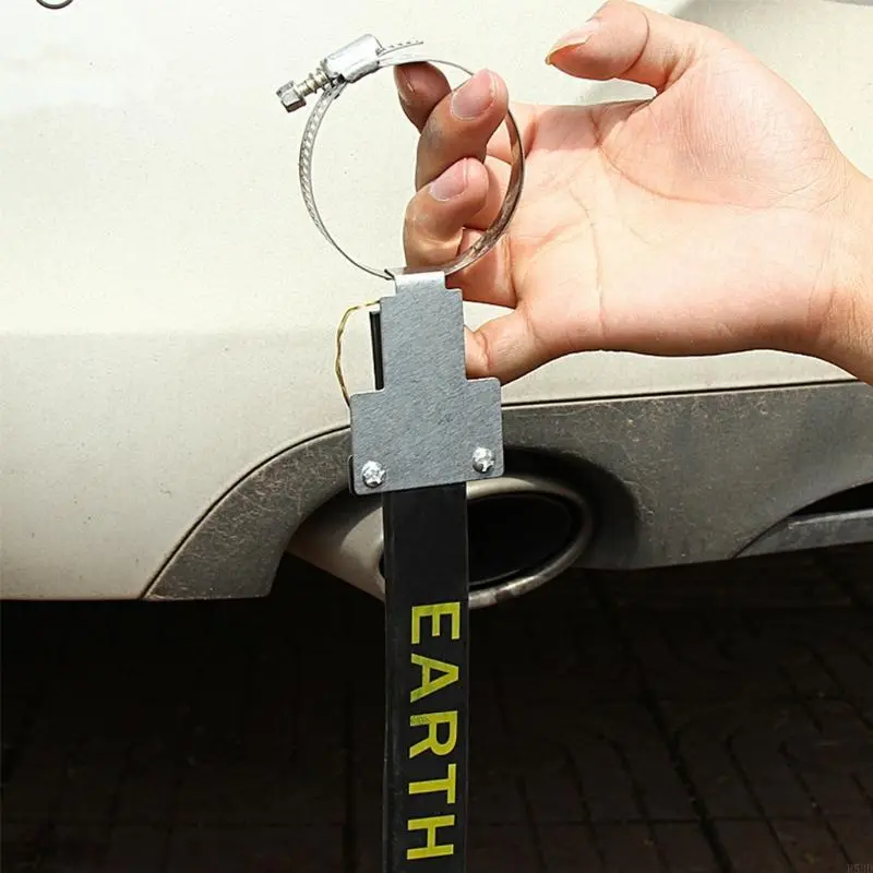 R53D Grounding Current Strap Metal Electrostatic Belt Warning Reflective Tape for Car