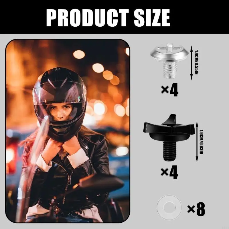 R53D Comprehensive Motorcycle Helmets Screw And Cushioning Washers For Safe Helmets