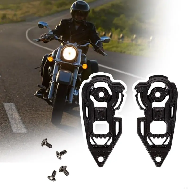 R53D 1 Pair Face Shield Windshield Visors Base Motorcycle Helmets Visors Gear Base Plate for JK 316 AIS 607 Replacement Part