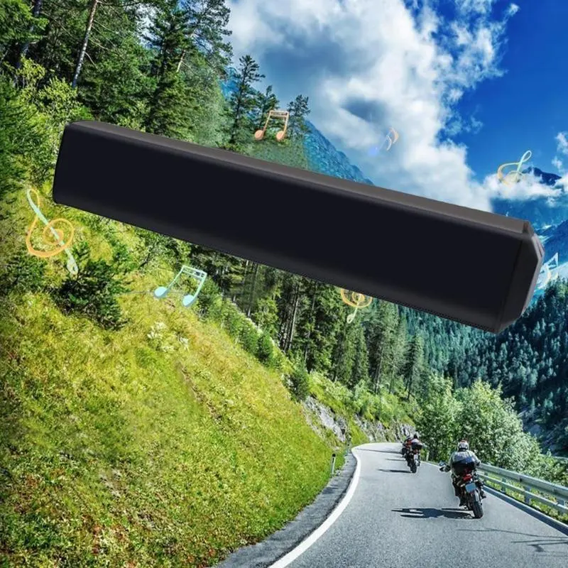 R53D Speaker Scooter ATV UTV Motorcycle Handlebar Stereo Bluetooth-compatible Waterproof Amplifier MP3 FM Radio Speaker