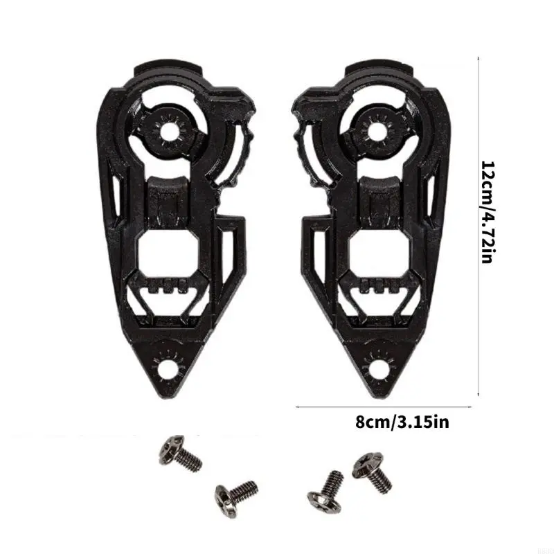 R53D 1 Pair Face Shield Windshield Visors Base Motorcycle Helmets Visors Gear Base Plate for JK 316 AIS 607 Replacement Part