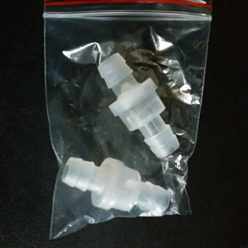 R53D 3/4/6mm Plastic One-Way Non-Return Water Inline Fluids Check Valves for Liquid