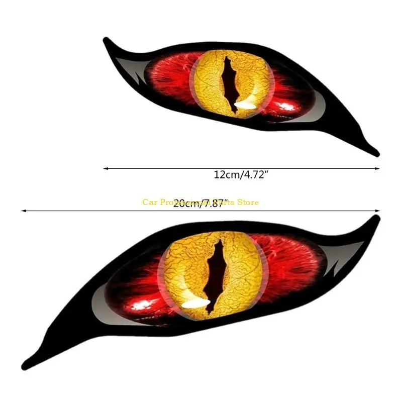 R53D Car Sticker Decal Eyes Accessories Vinyl PVC Motorcycle Car Styling Decal Simple-style Decal for Vehicle Car