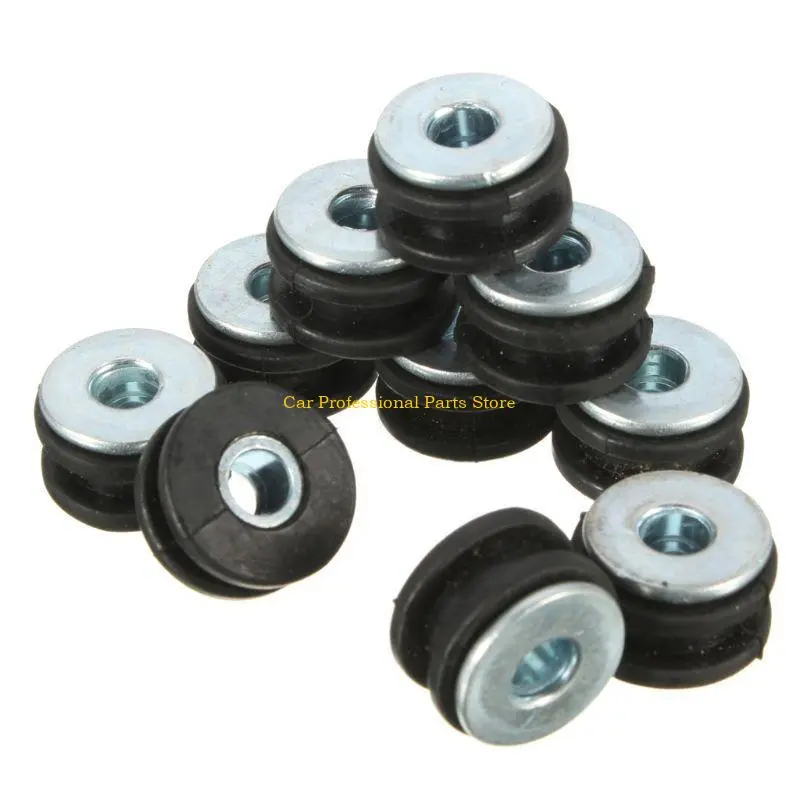 R53D 10Pcs Shockproof Gasket Machinery Motorcycle Rubber Washer Grommets Bolt