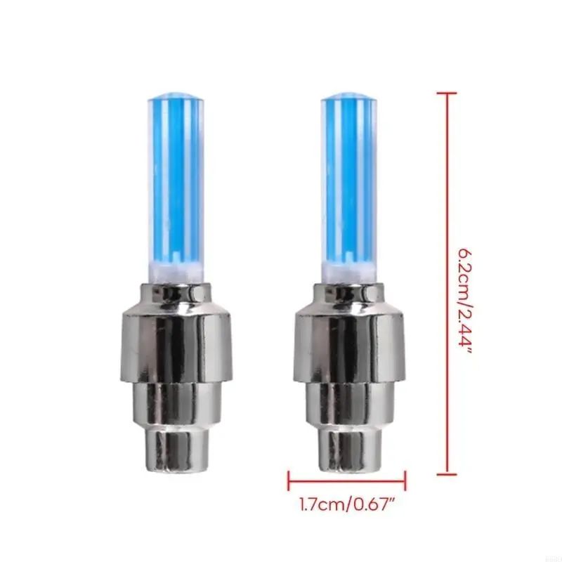 R53D Luminous Lights Plastic Valves Bike Valves Valves Stem for Auto