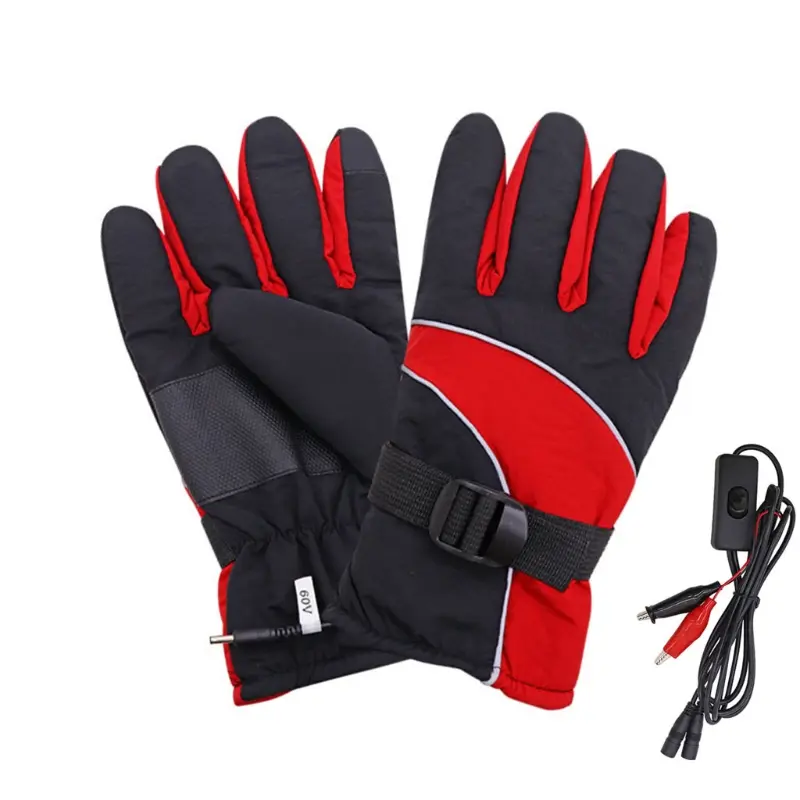 Windproof Cycling Warm Gloves Full Finger Electric Heating Thermal Glove for Man