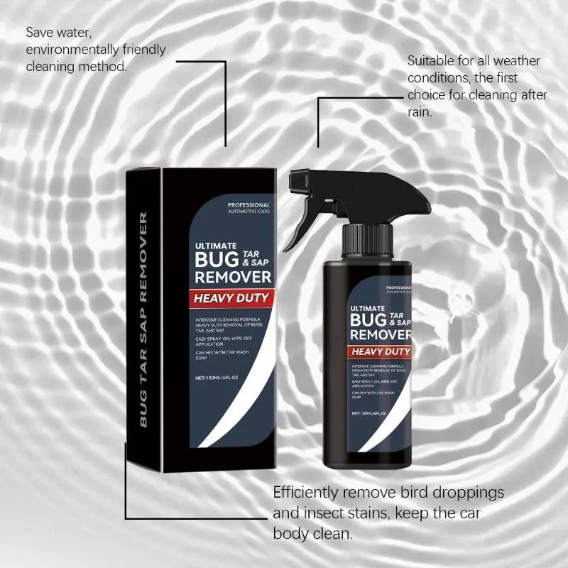 R53D 120ml Fast Acting Auto Exterior Surfaces Cleaner Removes Bird Dropping Residues