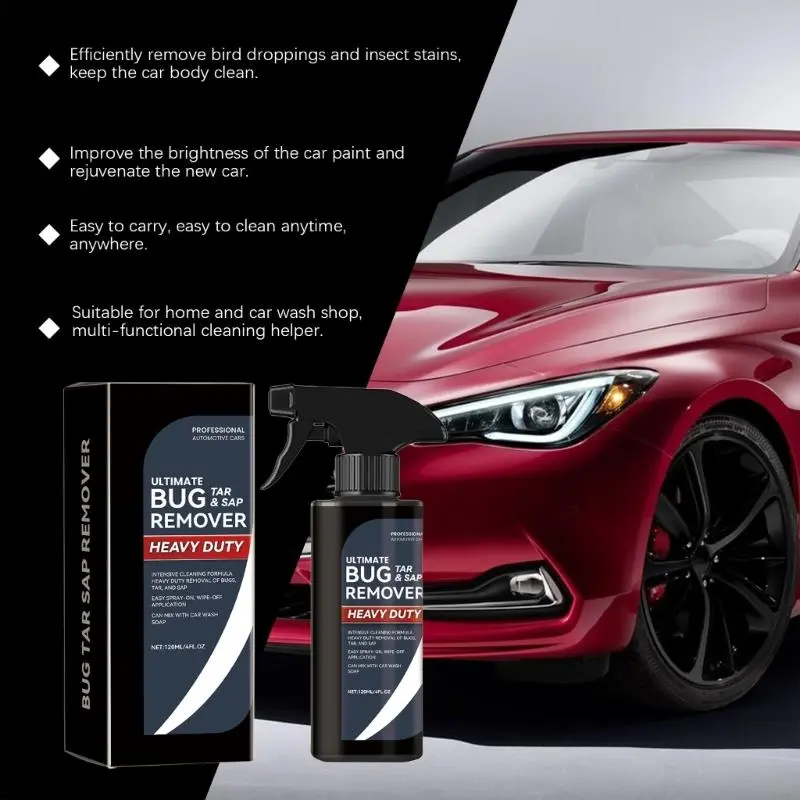 R53D 120ml Fast Acting Auto Exterior Surfaces Cleaner Removes Bird Dropping Residues