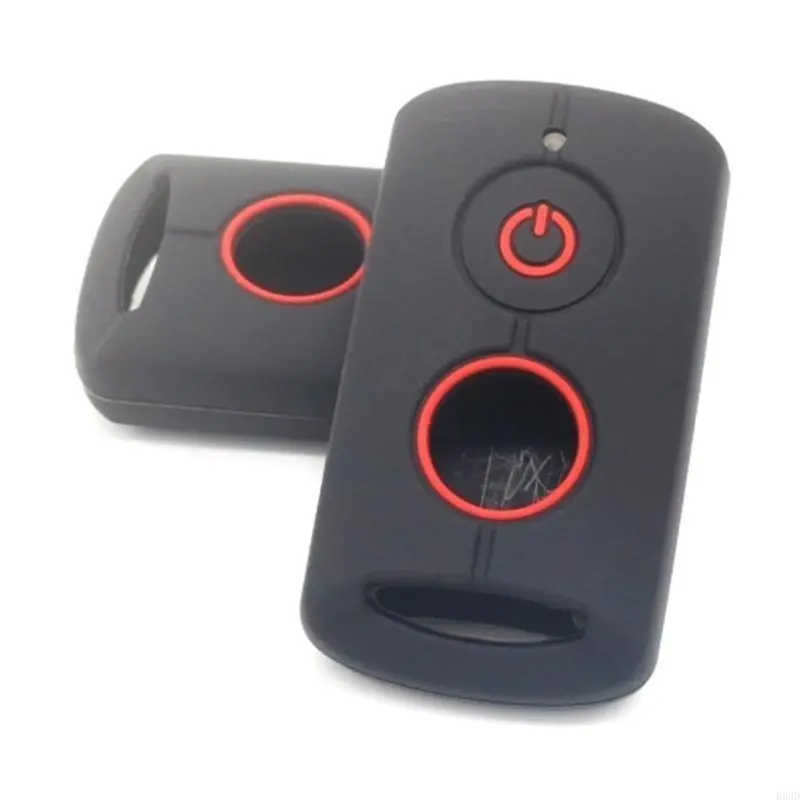 R53D 2 Buttons Silicone Cover Case Remote Keyless Protector Bag Holder for NVX155 QBIX AEROX JAUNS 2 XMAX300