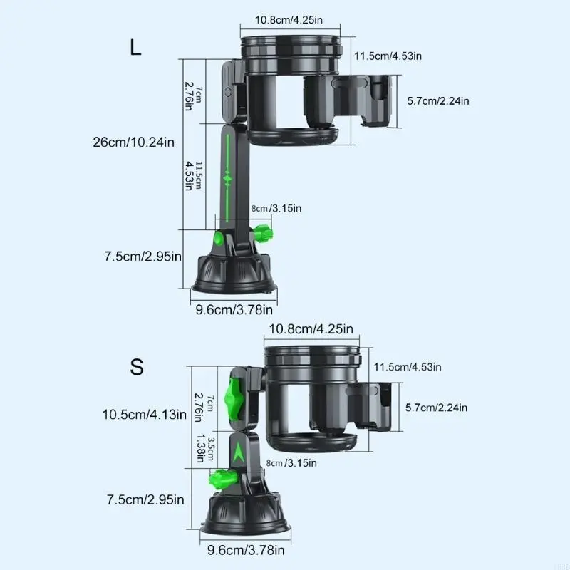 R53D Easy Access To Drinks with Rotatable Car Cup Support Vehicle Cup Organizers