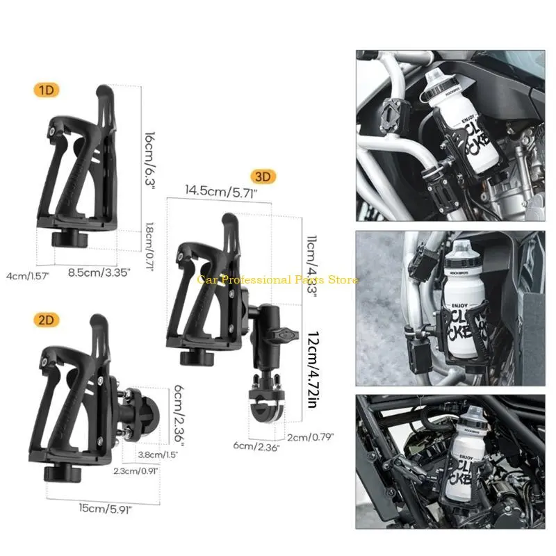 R53D Motorcycles Water Bottle Holder,Adjustable Lightweight and Strong Bottle Cage, Quick and Easy to Mount for Cycling