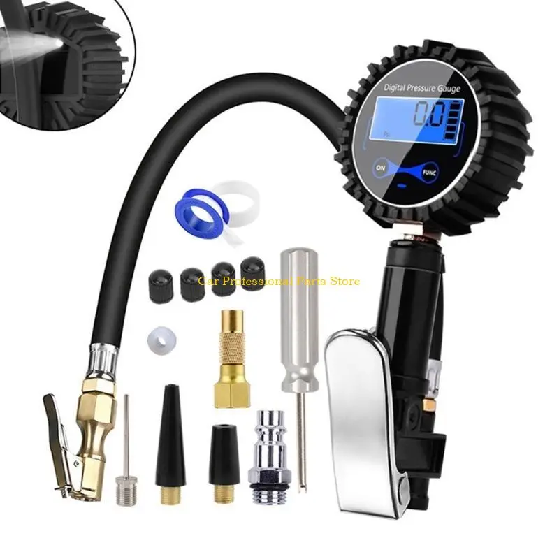 R53D Digital Tire Pressure Gauges Professional Accuracy 200PSI Car Truck Air Tires Inflator Digital Pressure Gauges