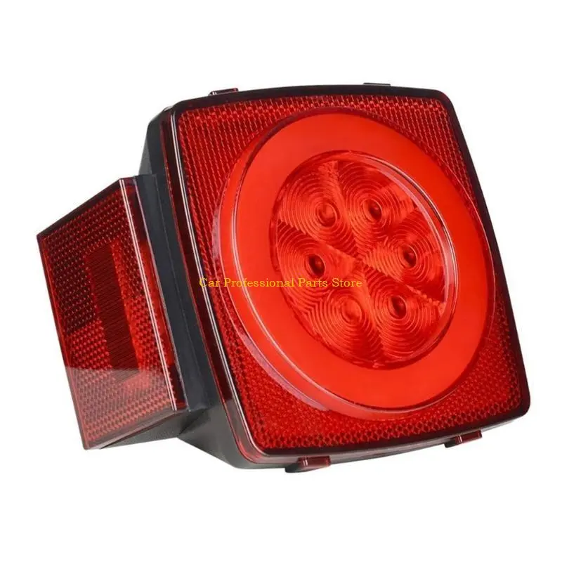 R53D 12V Waterproof Square Led Trailer Light,LED Stop Turn Tail License Brake Running Light Lamp for Trailers Truck