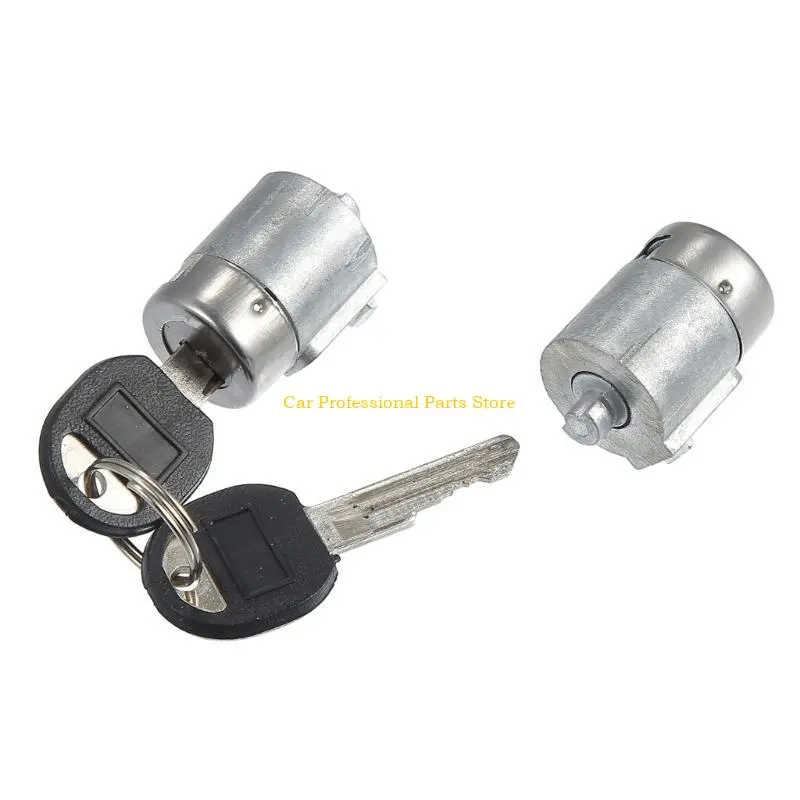 R53D Durable Car Ignition and Lock Cylinder Door Lock Cylinder Set with 2 Keys Bundle Replace Suitable for C1500 12549131