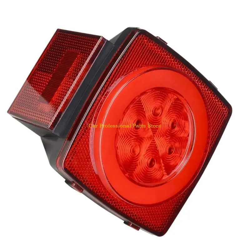 R53D 12V Waterproof Square Led Trailer Light,LED Stop Turn Tail License Brake Running Light Lamp for Trailers Truck