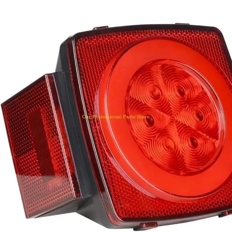 R53D 12V Waterproof Square Led Trailer Light,LED Stop Turn Tail License Brake Running Light Lamp for Trailers Truck