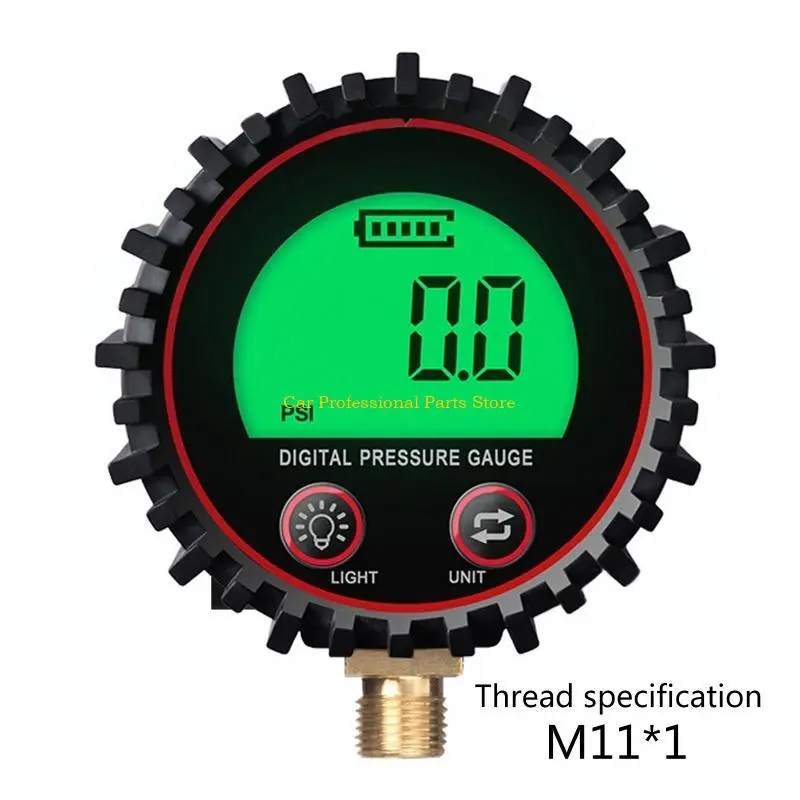 R53D Heavy Duty Tire Inflator with Pressure Gauge LED for Vehicles 255PSI