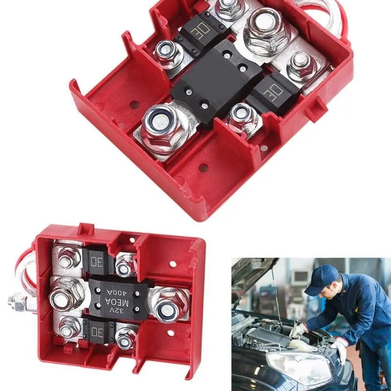 R53D Battery Protective Clamp Positive Negative Insulated Busbar for 12V Vehicle RV