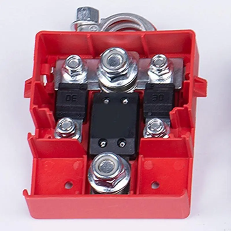 R53D Battery Protective Clamp Positive Negative Insulated Busbar for 12V Vehicle RV
