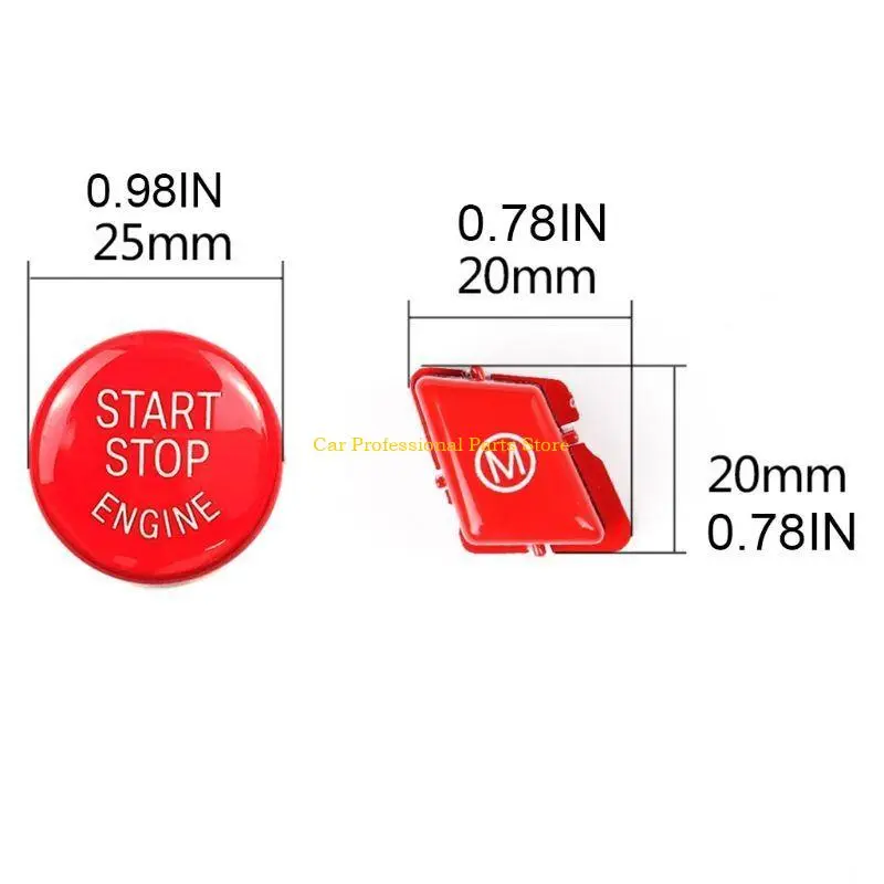 R53D Suitable for 3 Series E90 E91 E92 E93 2007-2013 Start Stop Push Button Ignition Switch with START Stop Engine Button