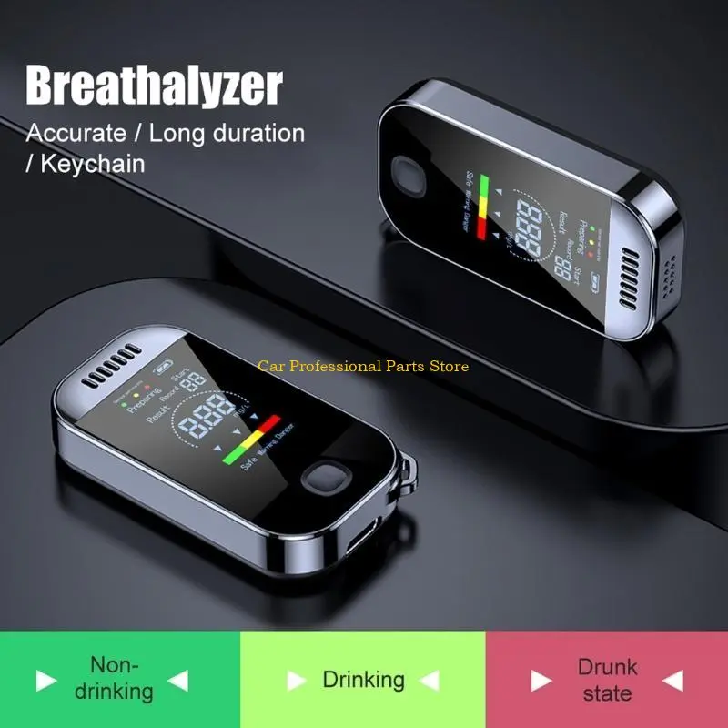 R53D Breathalyzer Respirator Breath Drunk Tester LCD Screen Detector