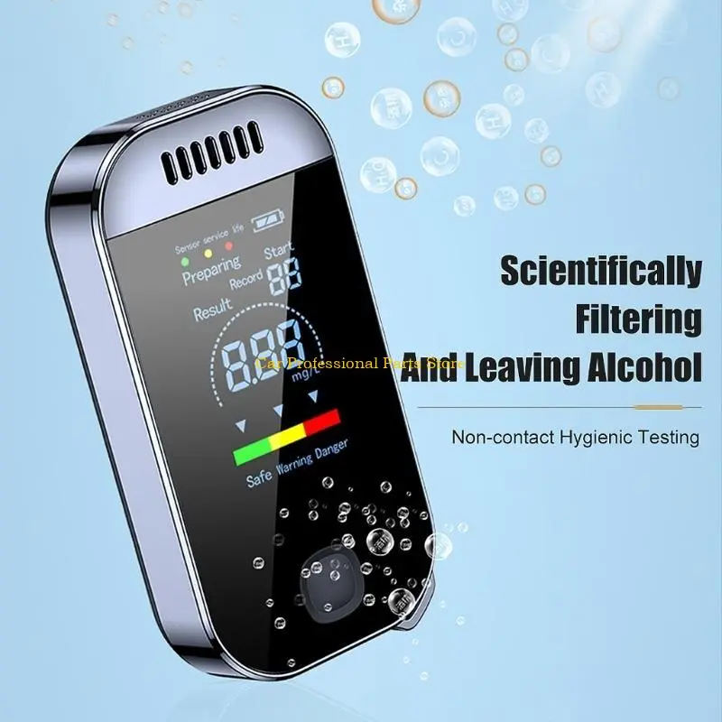 R53D Breathalyzer Respirator Breath Drunk Tester LCD Screen Detector