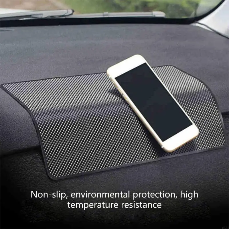 R53D Anti-Slip Pad for Car Dashboard Multi-Functional Non-Slip Sticky Gripping Mat Washable Reusable Holds Phones,Sunglasses