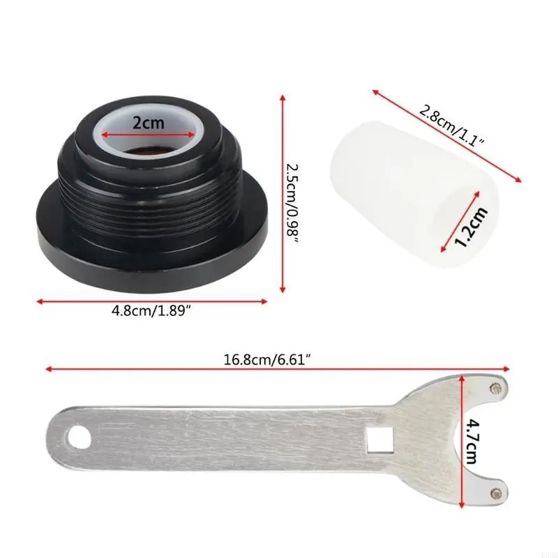 R53D HC5343 HC5344 Front Mount Boat Hydraulic Steering Cylinder Seal Compatible For HS5157 HC5341 HC5342 with Wrench Tool