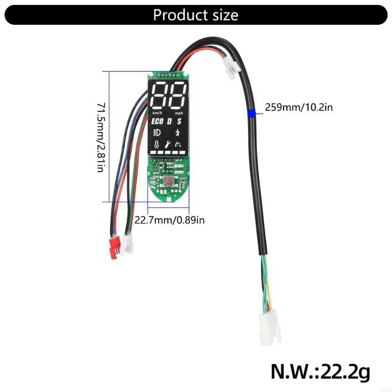 R53D Replacement Electric Scooter Instrument Dashboard with Anti Rust Features for Long Term Use Enhanced Riding Experience