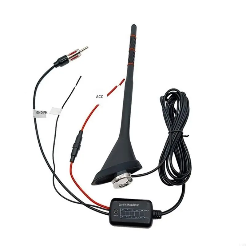 R53D Universal Car Roof Antenna High Performances Whip Car Antenna Plastic Car Antenna with Long Cable for Vehicles