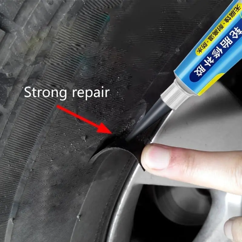 R53D Car Black Sealant Tyre Repair Liquid Professional Strong Adhesive Rubber Glues Bike Motorcycle Maintaince Tools