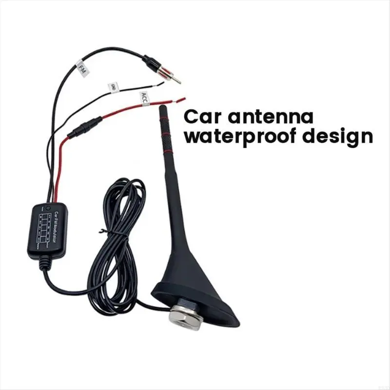 R53D Universal Car Roof Antenna High Performances Whip Car Antenna Plastic Car Antenna with Long Cable for Vehicles