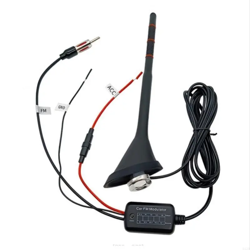 R53D Universal Car Roof Antenna High Performances Whip Car Antenna Plastic Car Antenna with Long Cable for Vehicles