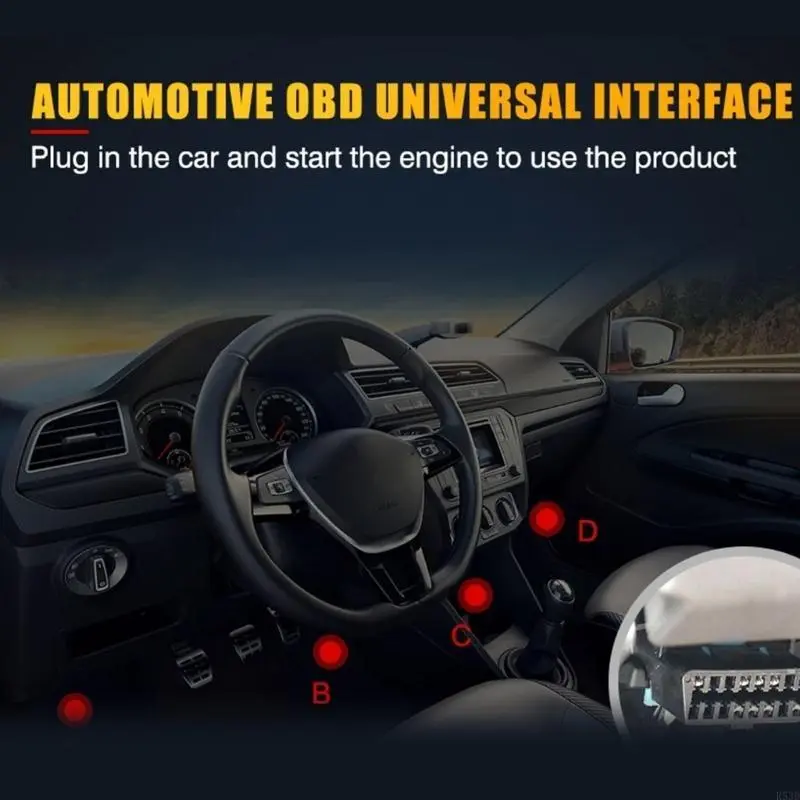 R53D OBD2 Scanner Auto Diagnostic Scanner Detector Multi-functional Vehicle Scan Tool