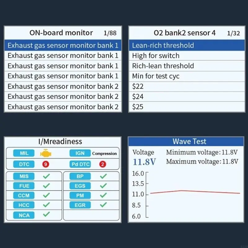 R53D OBD2 Scanner Auto Diagnostic Scanner Detector Multi-functional Vehicle Scan Tool