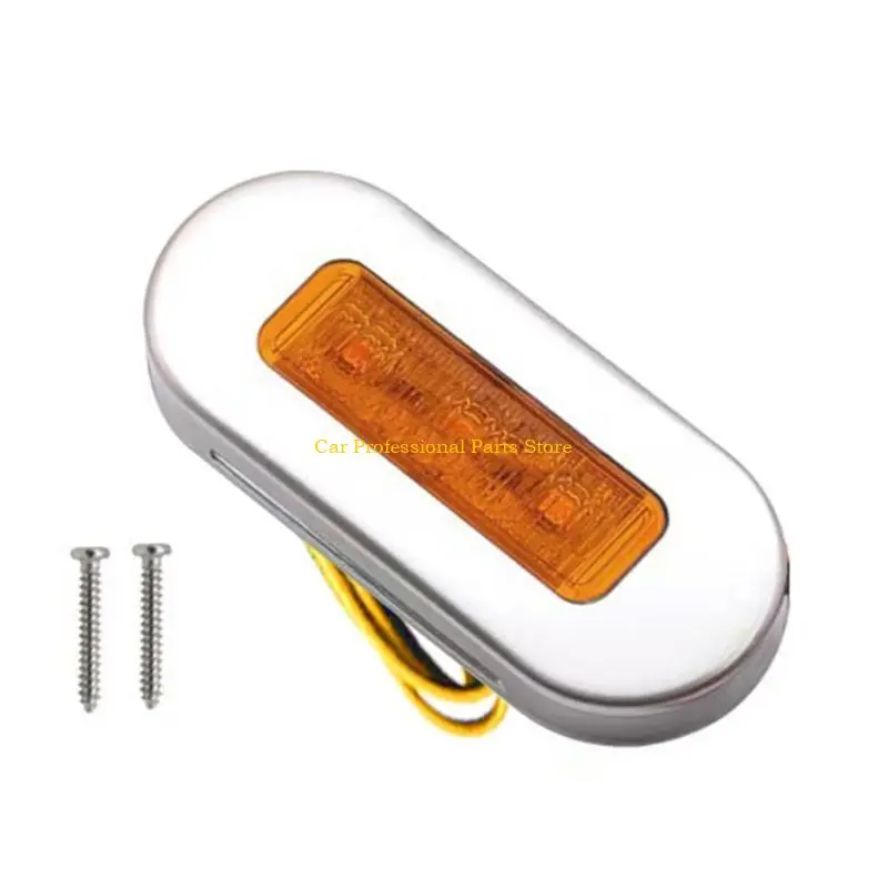 R53D Interior Exterior Courtesy Lights Oblong Stainless Courtesy Light Deck Light