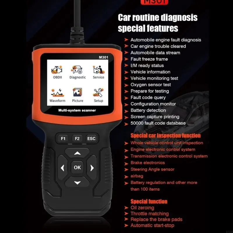 R53D OBD2 Scanner Auto Diagnostic Scanner Detector Multi-functional Vehicle Scan Tool