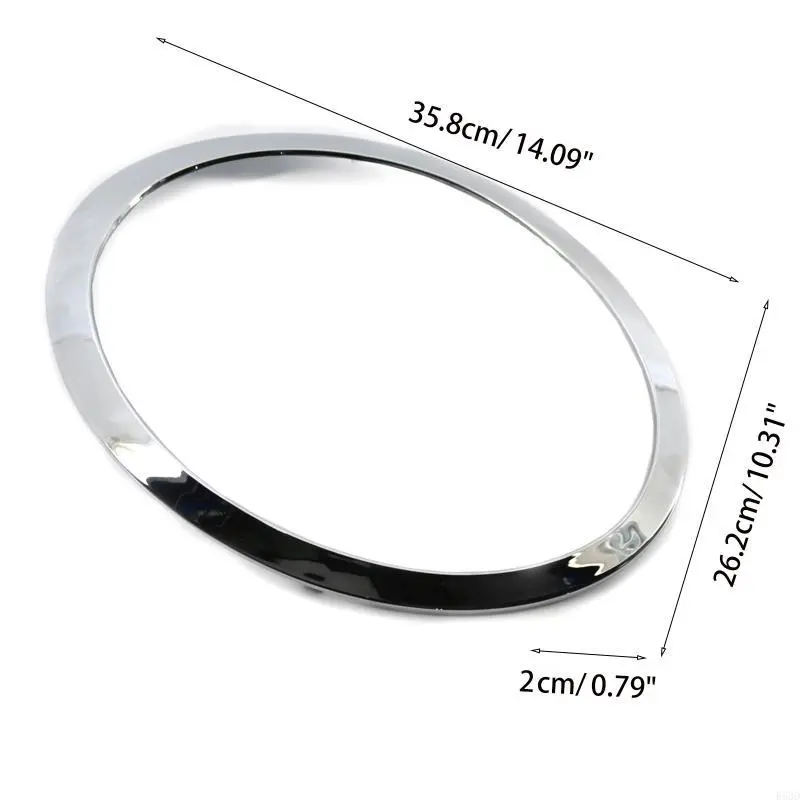R53D 2Pcs Headlight Trim Ring Sticker Car Lihgt Styling for Mini John Copper R55