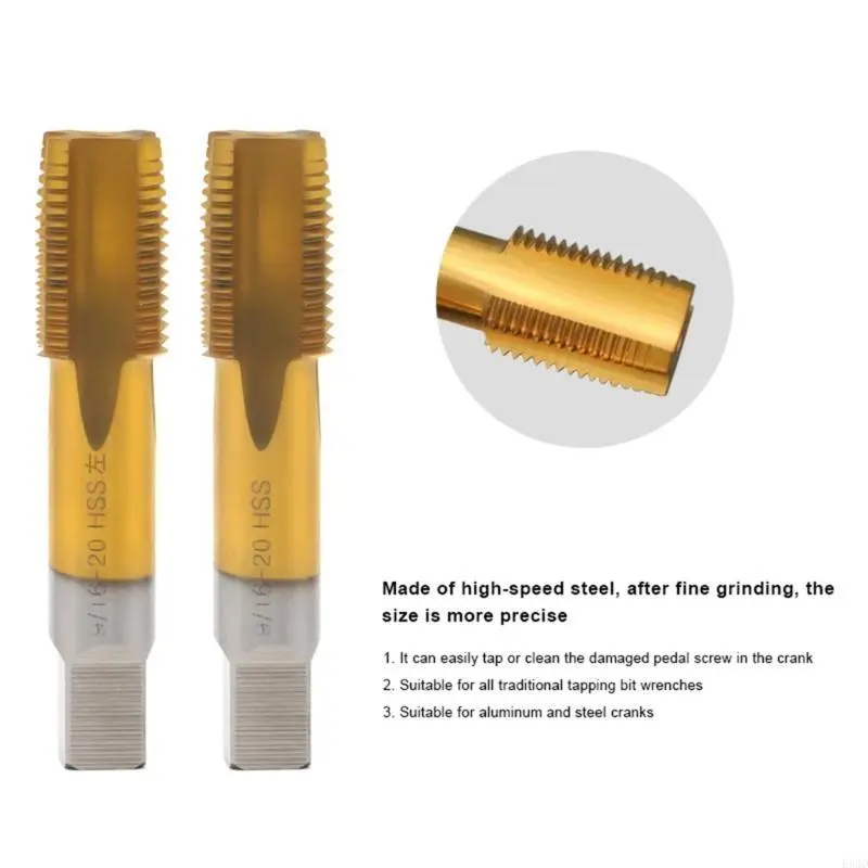 R53D 9/16 inch Crank Thread Tapping Device Universal Pedal Thread Tool