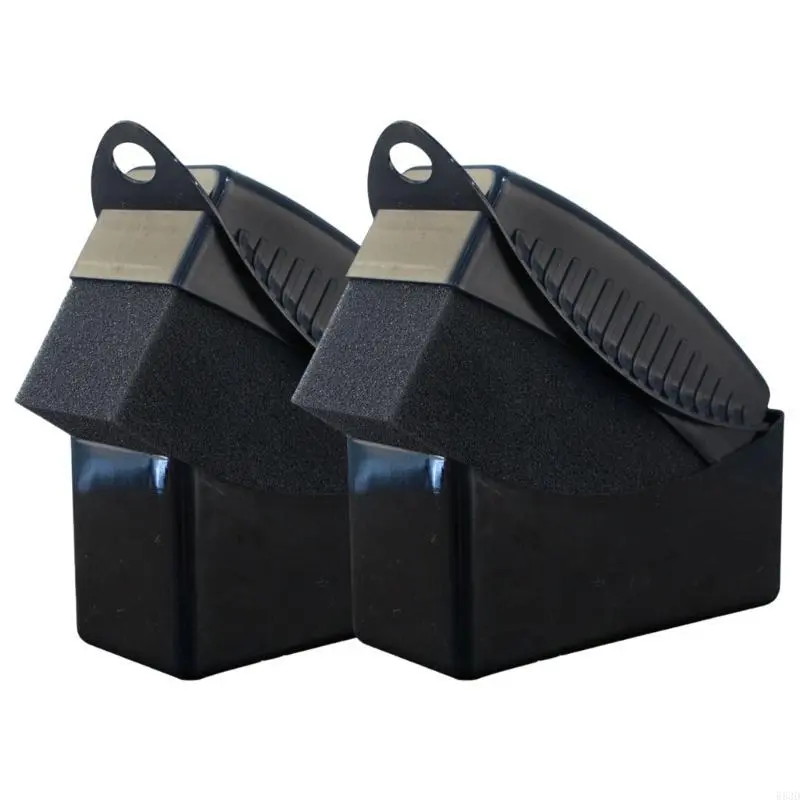 R53D 2pcs Ergonomic Grip Tire Sponge Brush, Wheel Detailing Applicator Pad for Car Automobile Care Cleaning Accessories